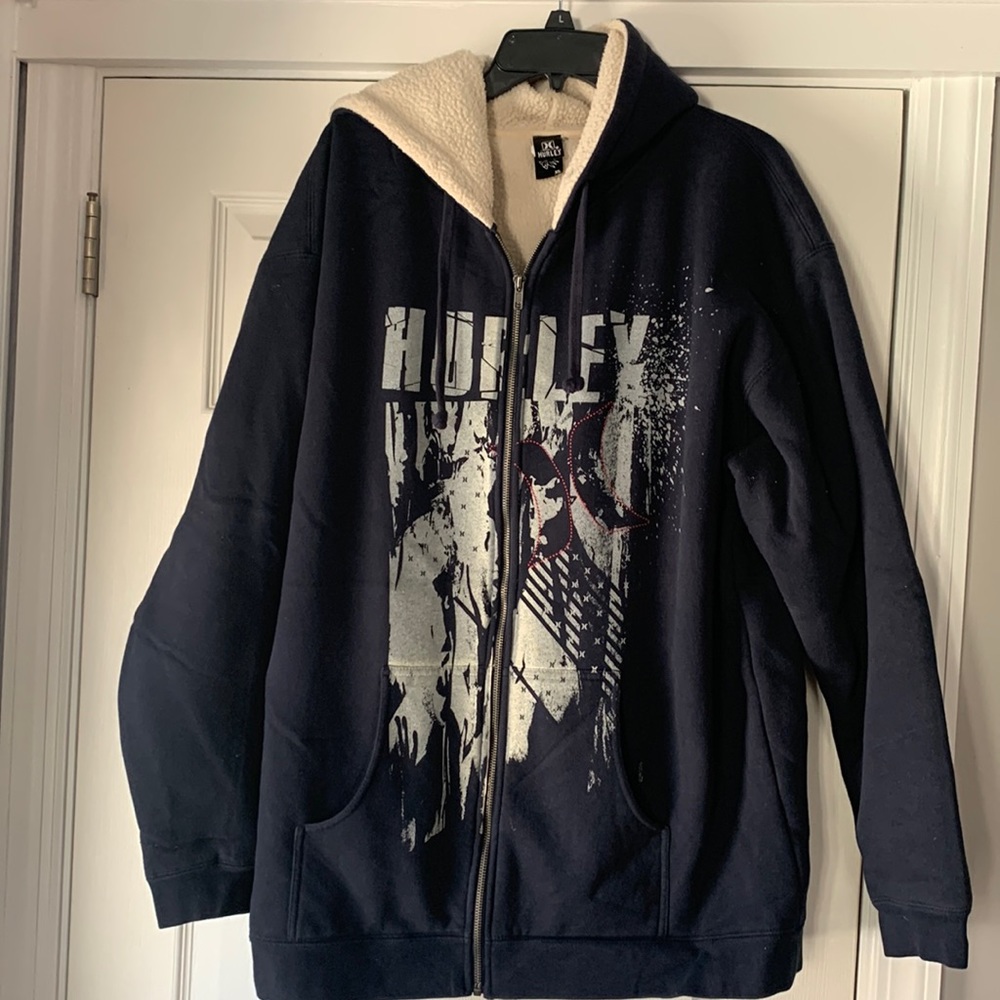 Mens XL Hurley hooded sweatshirt/jacket